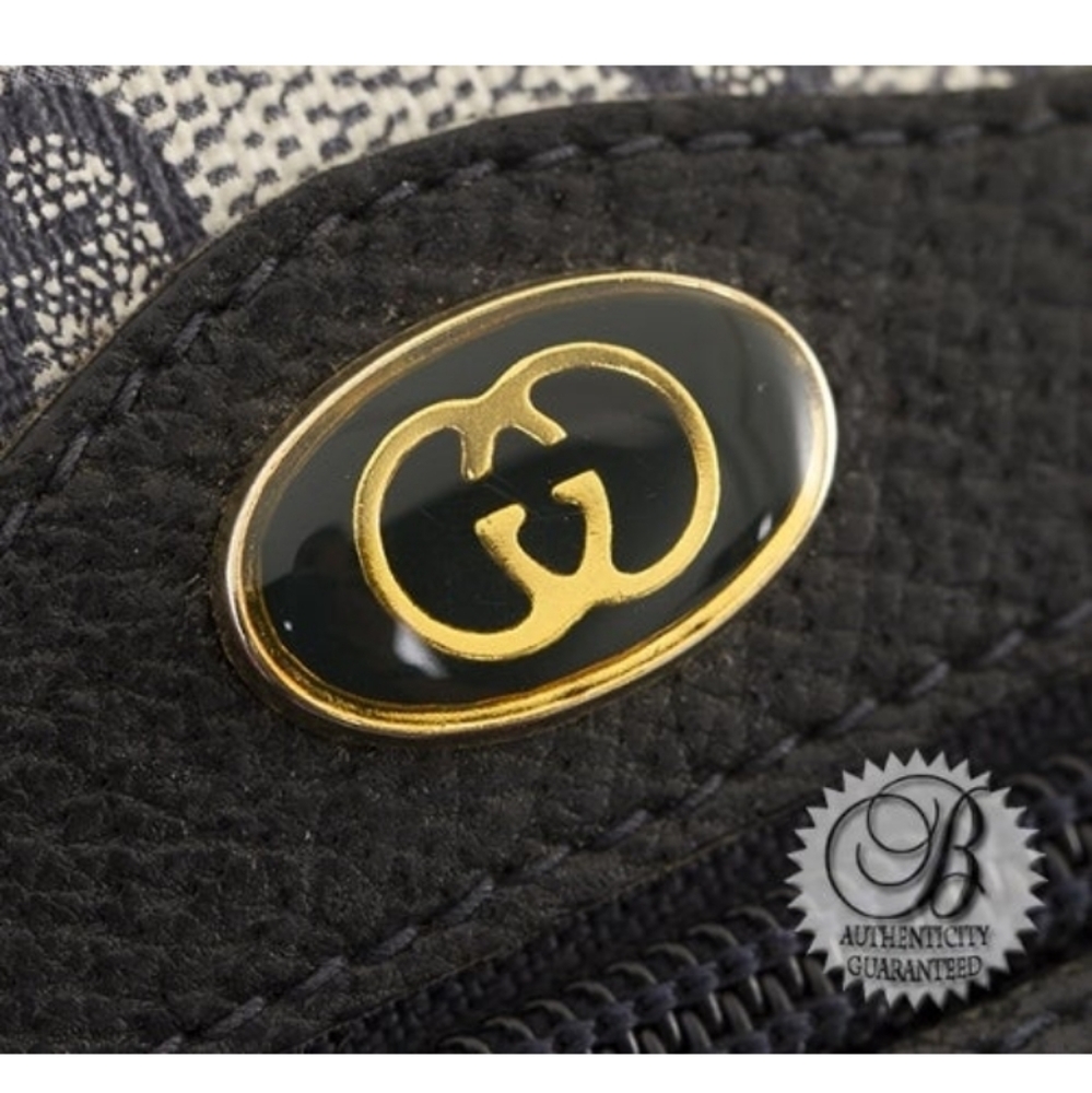 GUCCI Vintage Monogram GG Blue Red Stripe Crossbody Bag - Picture 8 of 10